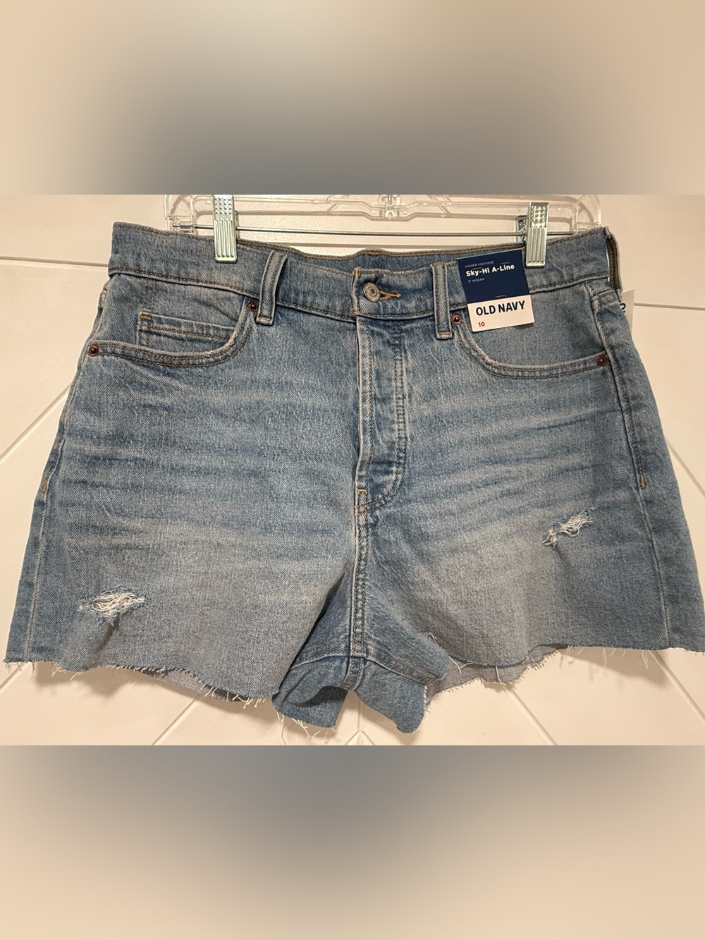Old Navy Sky-Hi A-Line Denim Shorts